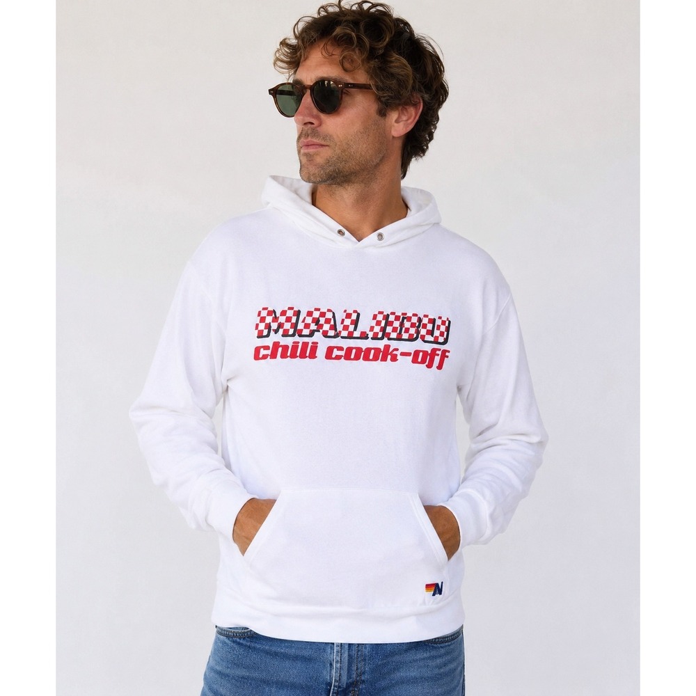 Aviator Nation Malibu Chili Cook-Off Graphic Hoodie Racing Streetwear‎ Medium
